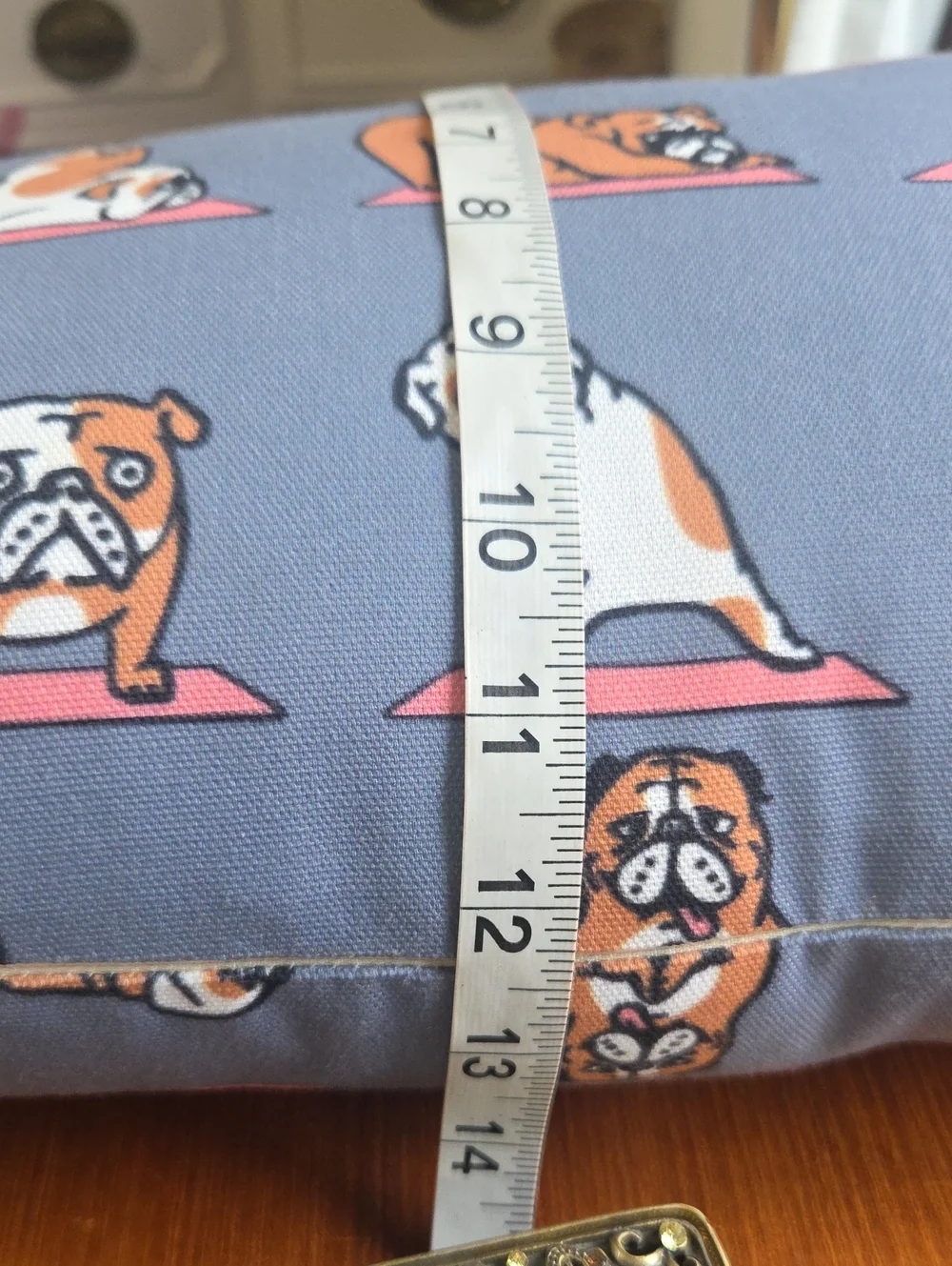 Society6 English Bulldog Yoga Pillow